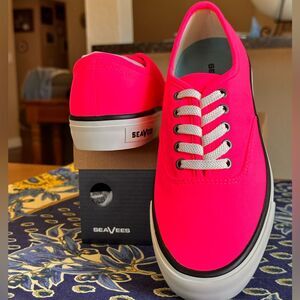 NWT - never worn SeaVees Neon Pink Sneakers